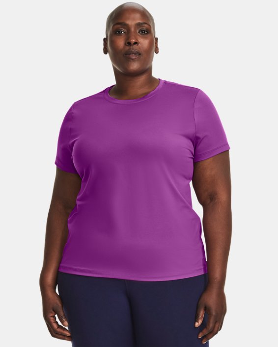 Women's UA Meridian Short Sleeve, Purple, pdpMainDesktop image number 0